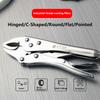 Heavy Duty Locking Pliers With Adjustable Metal Face Clamp For Woodworking And Welding Repairs Multifunctional Pressure Pliers