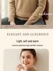 Women's Classic Cashmere Half-High Neck Knit Sweater - Thick, Warm, and Loose Fitting Base Layer Top