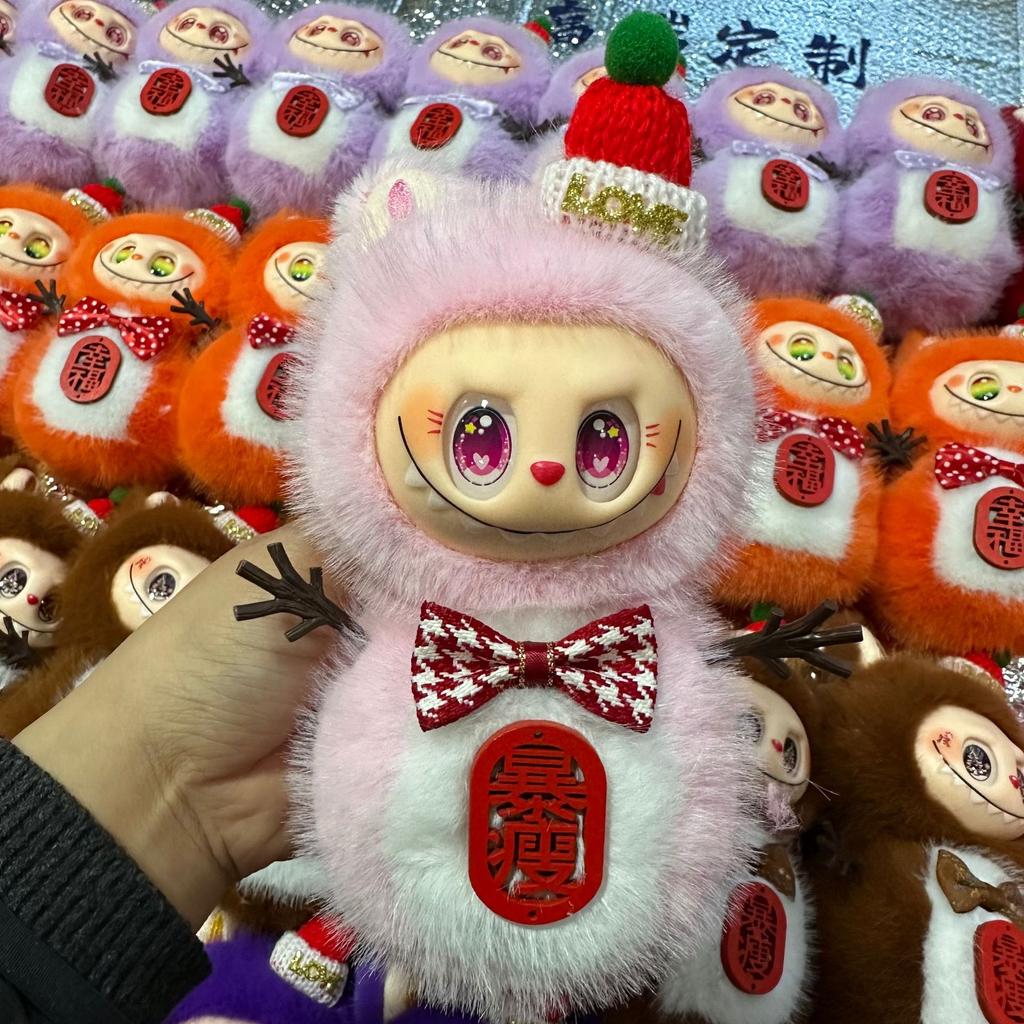 New Year's Snowman Plush Pendant Book Bag Pendant Keychain Gift Doll