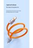 Dual Type-C & Lightning Zinc Alloy Silicone Lanyard Cable, 60W Fast Charger