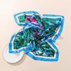 Silk-Feel 90x90 Women's Korean Style Spring/Summer Versatile Printed Square Scarf