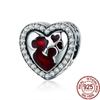 DIY Sparkling Family Tree Rose Flowers Car Heart Charm 925 Sterling Silver Beads Fit Original Fasion Bracelet Fine Jewelry Gift