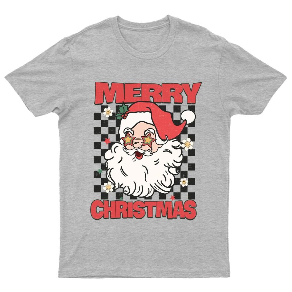 Merry Christmas Santa Claus TShirt Unisex Gift Retro Seasonal Funny Xmas a
