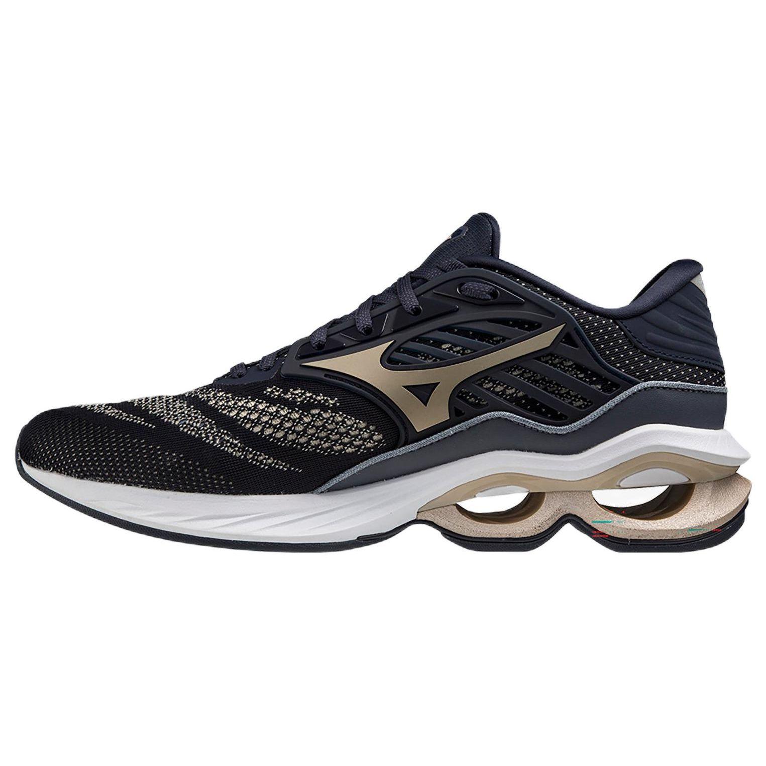 Mizuno Creation 23 Mens Low Top Carbon Plate Running Shoes Black Gold J1GC220155 42
