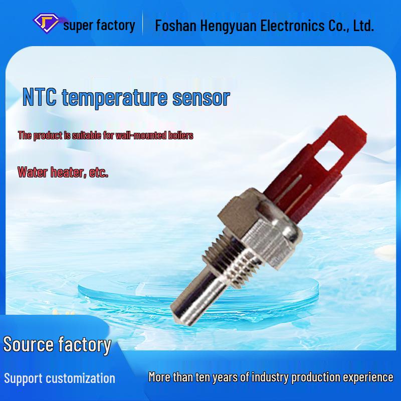 Wall-Hung Boiler Thermistor Sensor: Built-in G1/8-10K NTC Temperature Measurement.