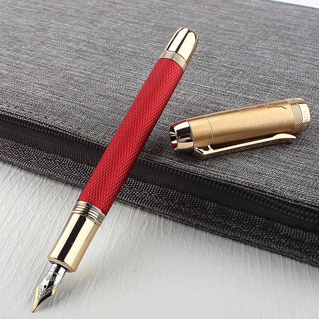Ranvi Jinhao 92 Fountain Fine with Ink Converter Pen, Nib, (Red)