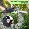 16 Inch Cordless Chainsaw Brushless Motor Electric Chainsaw Battery Powered Chainsaw with 2 x 4Ah Batteries Auto-Lubrication Chain Saw