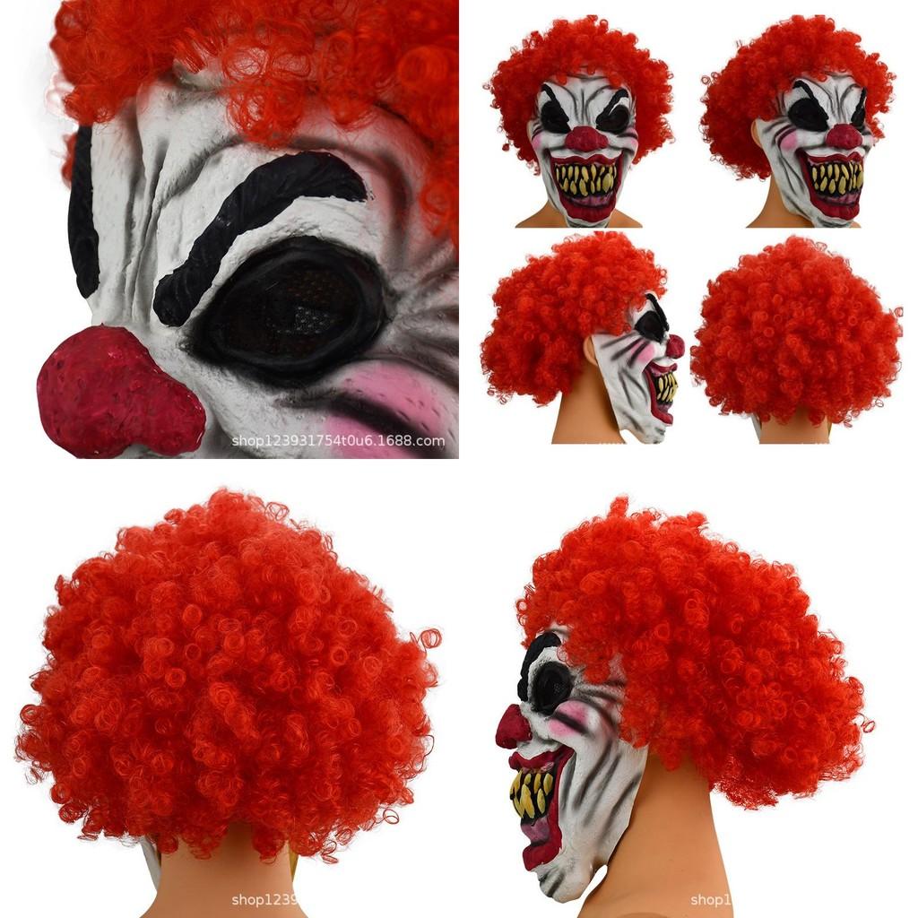 Horror Clown Latex Mask Halloween Christmas Party Role Play Props Scary Costume