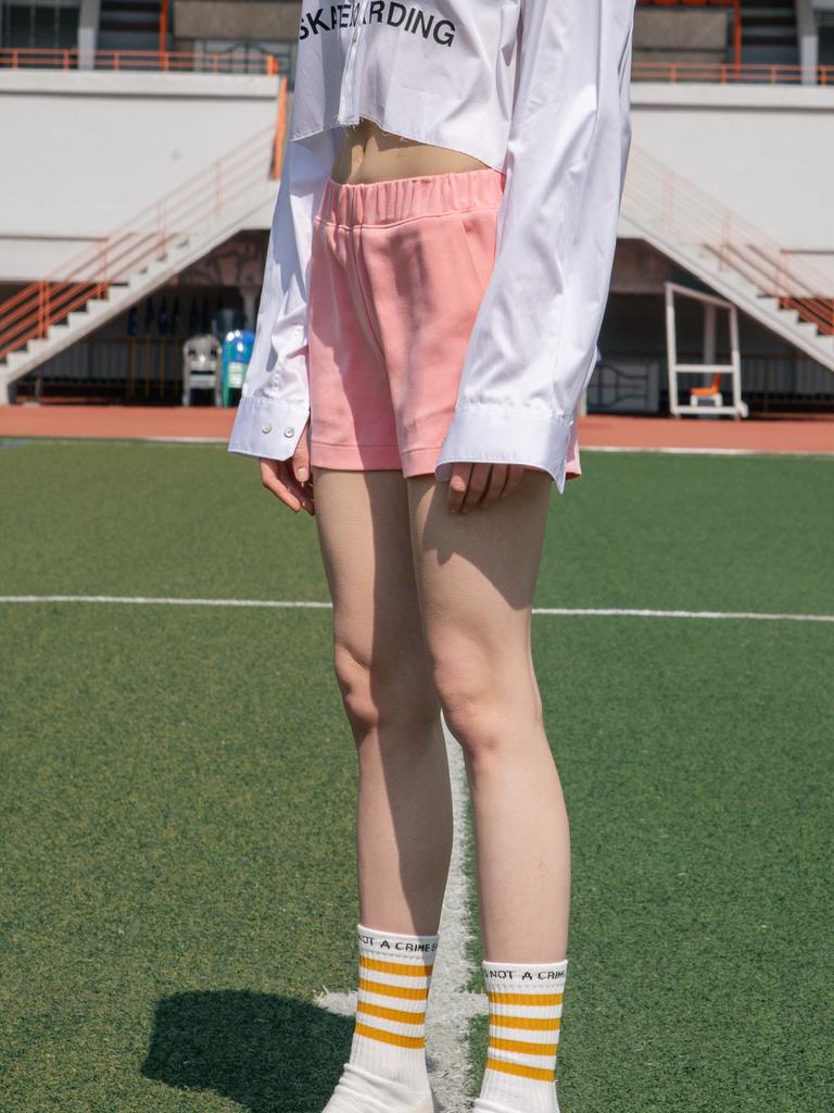 Seutyu [Italy Fabric]Pink Short Pants