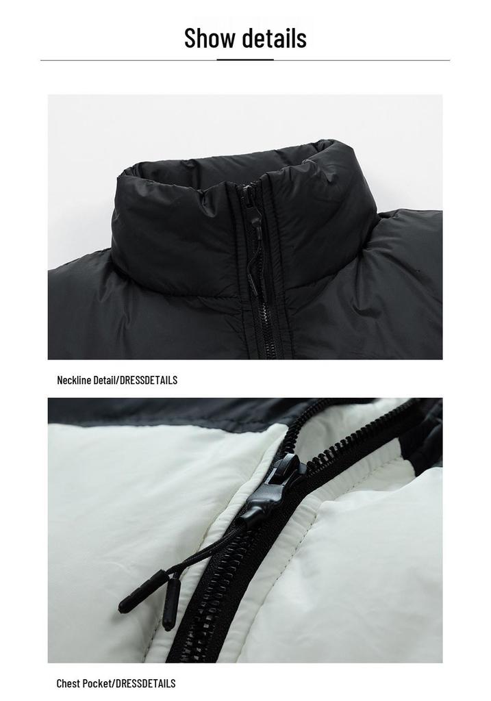 Chaqueta de Invierno de Algodón Unisex HL2023: Plumón Grueso de Moda para Jóvenes