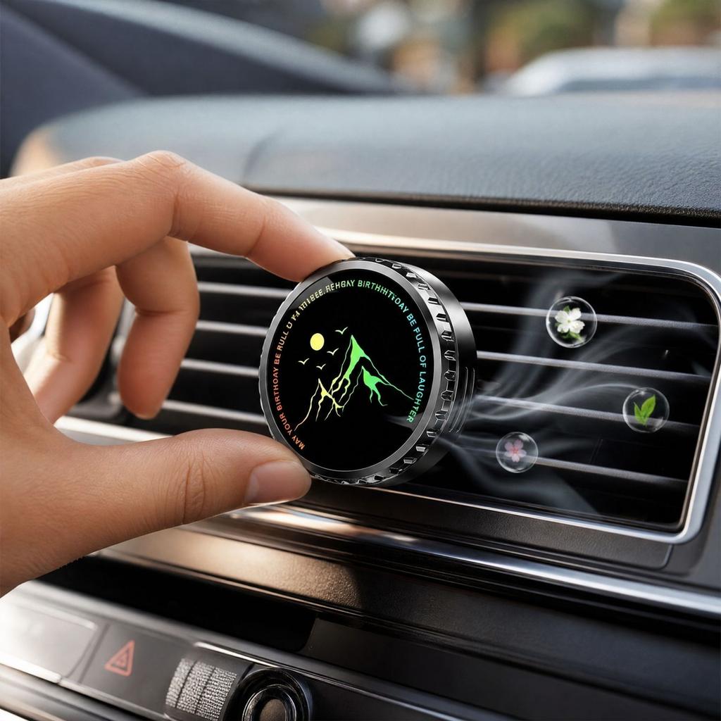 Car Vent Clip - 3 Scent Options (Osmanthus, ) with 10 & Tablets for Car Interior Aroma