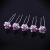 10 sztuk kryształ perłowy kwiat ślubny dla nowożeńców spinki do włosów spinki do włosów Party Dance biżuteria akcesoria