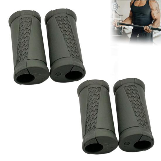 1 Pair Angled Barbell Grips Ergonomic Rotating Weightlifting Handles Reduce Joint Stress Bench Press Biceps Triceps Forearm Training Dumbbell Grip