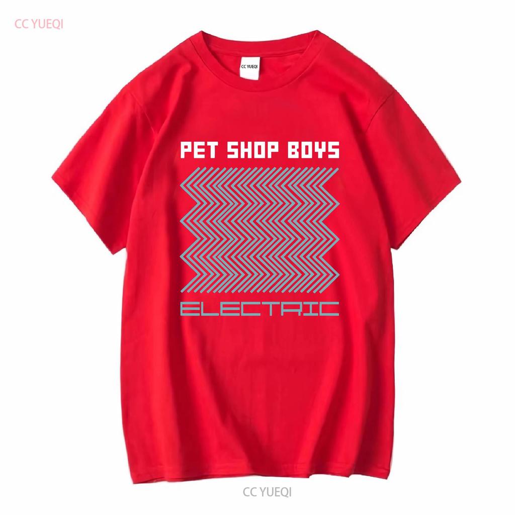 Pet Shop Boys NUOVA T-SHIRT NERA Tutte le Taglie S 4XL FR241 vintage Lavata streetwear Leggermente grafica Top Per l'Uso Quotidiano