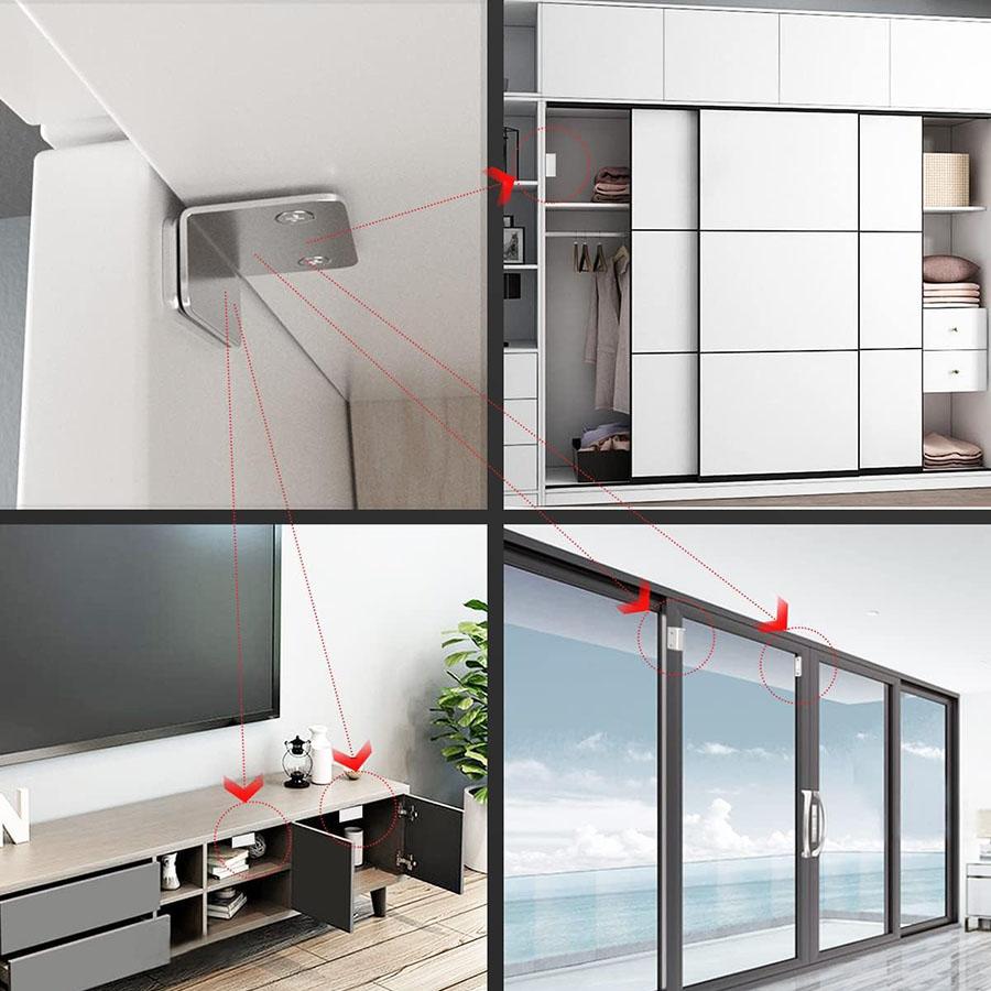 10 Sets of Magnetic Door Stops and Locks: Easy To Install, (Two Installation Methods)