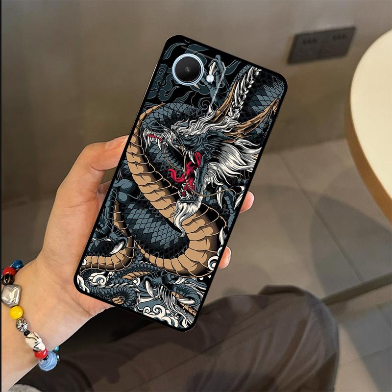 

Japanese Dragon Case For Realme C65 C67 C61 C53 C55 C51 C25 C63 C71 C75 GT6 GT7 Pro 11 12 13 14 15 Pro Plus Realme C65 4G