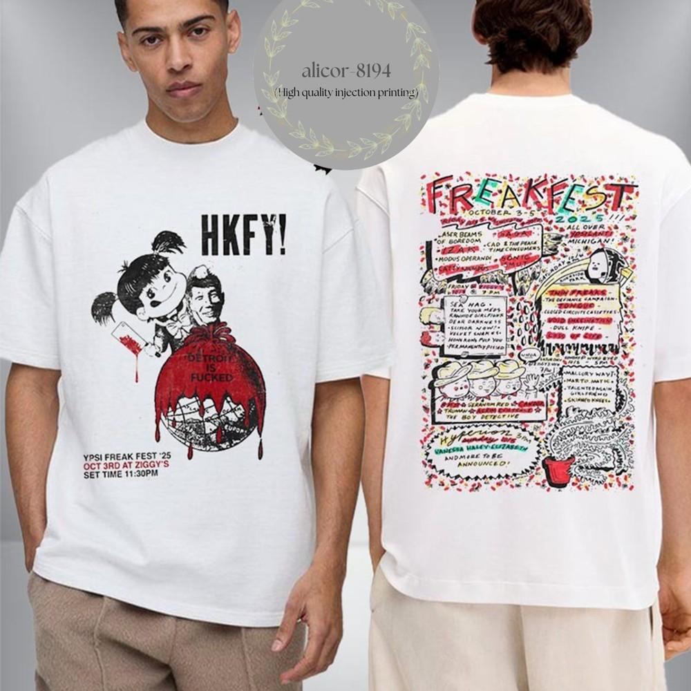

Hong Kong Fck You HKFY At Ypsilanti Freak Fest 2025 On October 3 5 2025 T Shirt XL