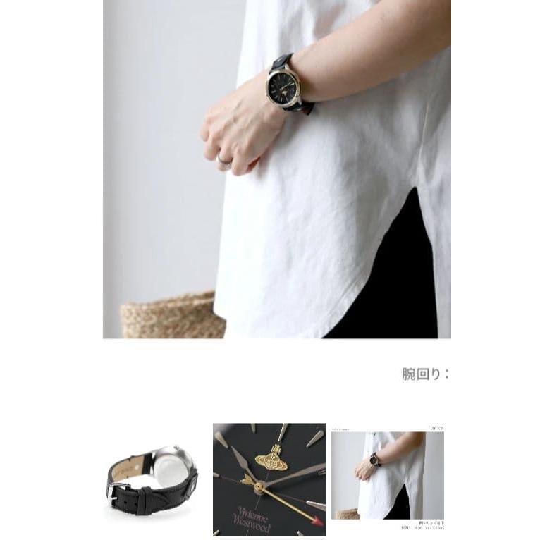 Used Vivienne Westwood Watch Black Gold Ove