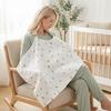 Cotton Breastfeeding Nursing Cover Breathable Baby Stroller Blanket  Mother Outing