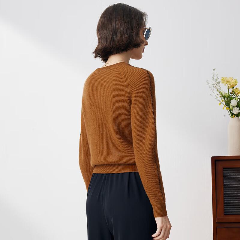 Komomboka Women's Round Neck Cashmere Sweater