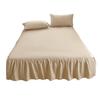 Ruffled Bed Skirt King Size Bed Skirt with Platform Queen Size Wrinkle-Free Fade Resistant Bed Skirt for Bedroom Hotel Women Men