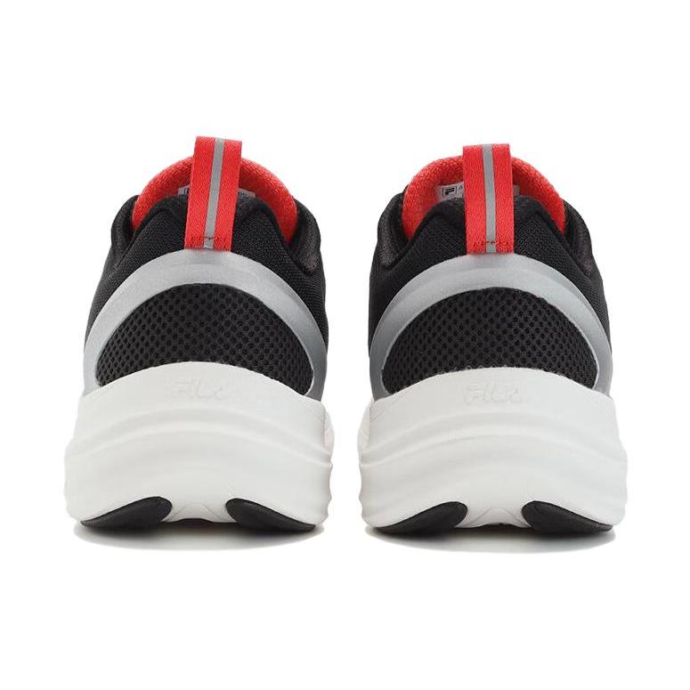 FILA NUVOLE EVO Fabric Low top Running Shoes Men's Black White A12M331112FBB