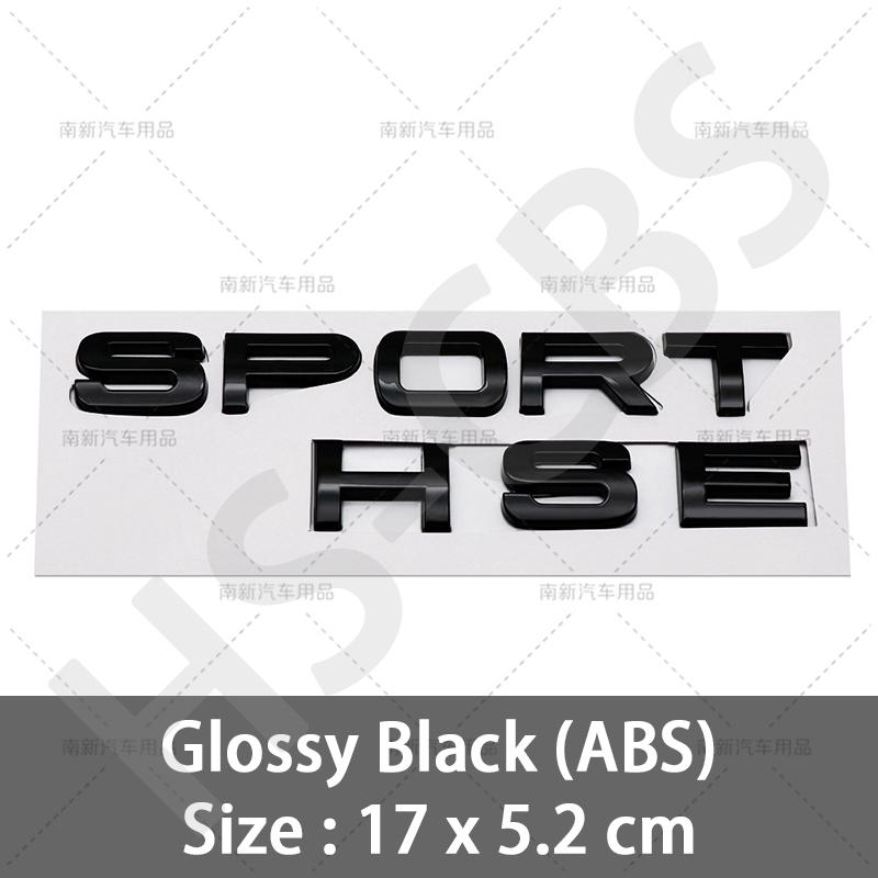 1Pcs 3D ABS Sport HSE Emblem Sport Letters Car Rear Trunk Badge HSE Tailgte Logo Decorative Sticker Car Styling Accessories