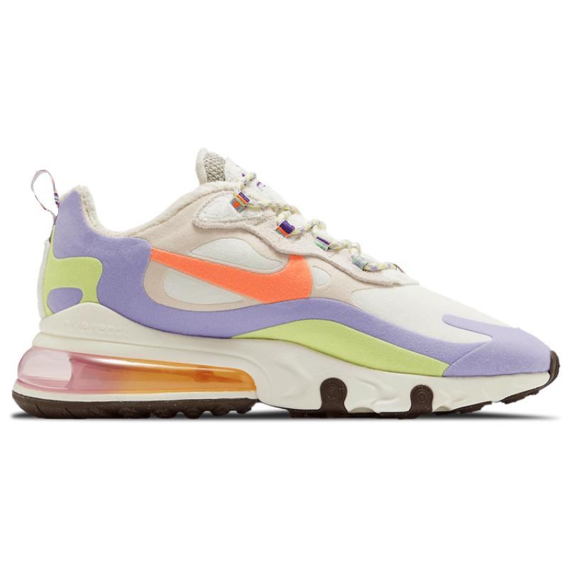 Nike Air Max 270 React Sail Orange Frost Women's Sneakers Casual Shoes DC3276-101