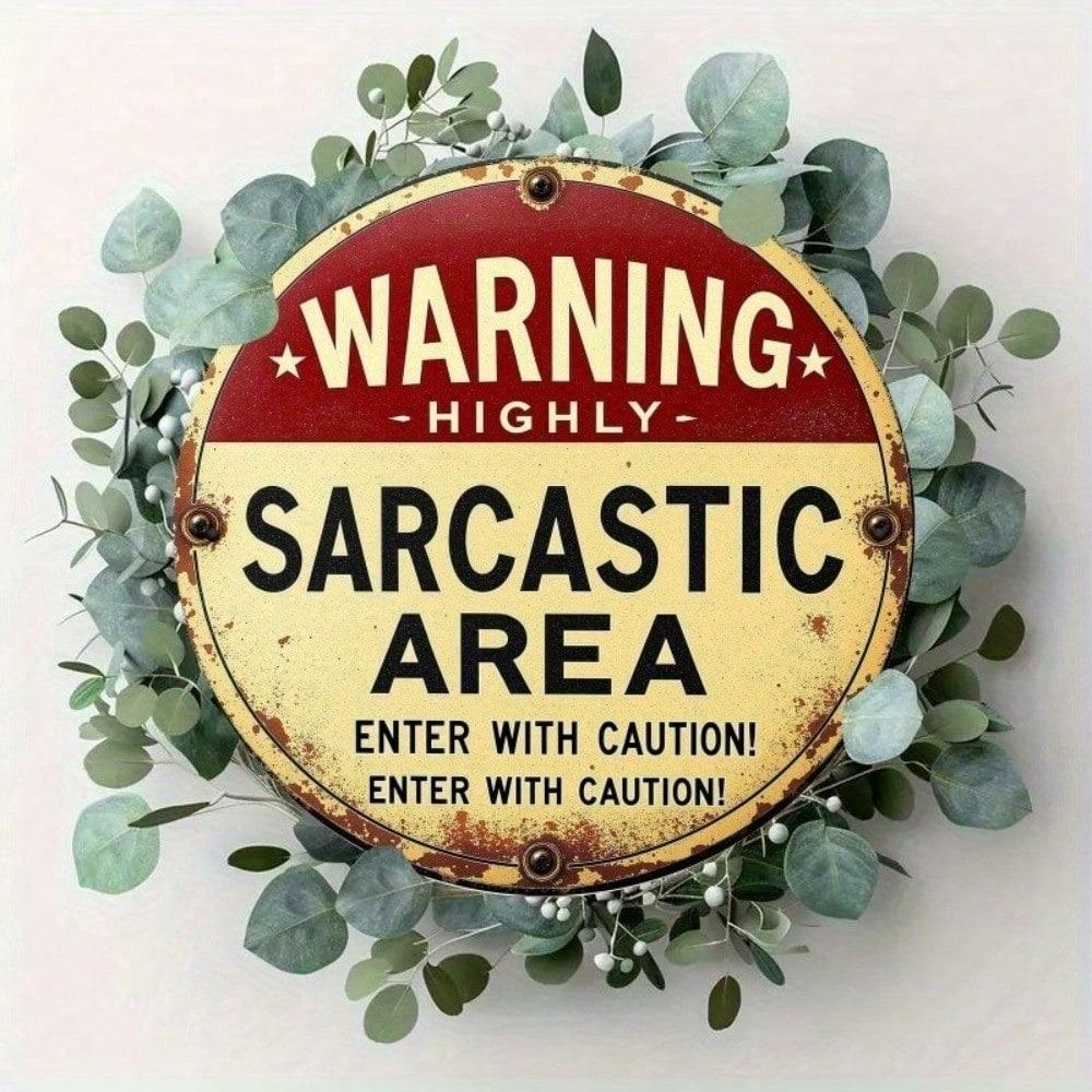 Vintage Metal Tin Sign 8x12 Inches Funny Warning Plaque for Home Bar Man Cave Retro Decor