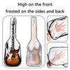 Clear Guitar Storage Case with Double Zipper Acoustic Guitars Bag Protector for 39inch Electric Guitar Accessory