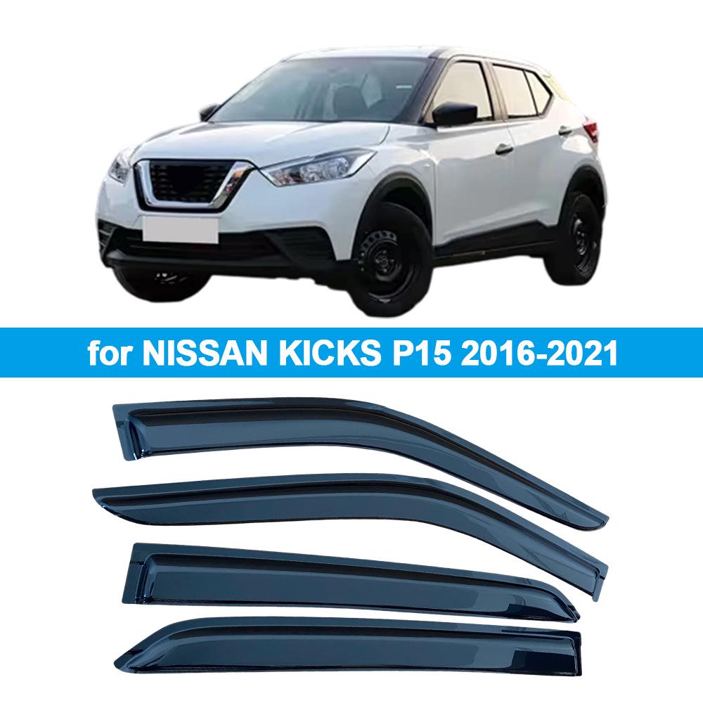 Nissan KICKS P15 2016-2021 Rain & Sun Visors, Side Window Deflectors Shields