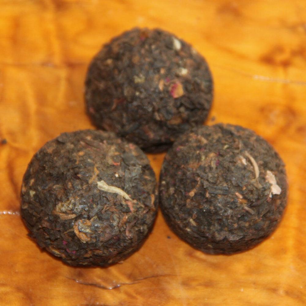 Чай Hongyuan Чай Пуэр Мини-чай Туо [Роза Туо] Вареный чай 200 г в бамбуковой упаковке — фото 4