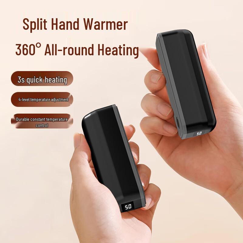 Magnetic 2-in-1 USB Rechargeable Digital Hand Warmer