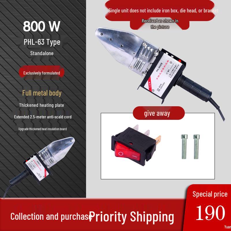 Poly Yida PPR Hot Melt Plastic Pipe Welder with Mold Head
