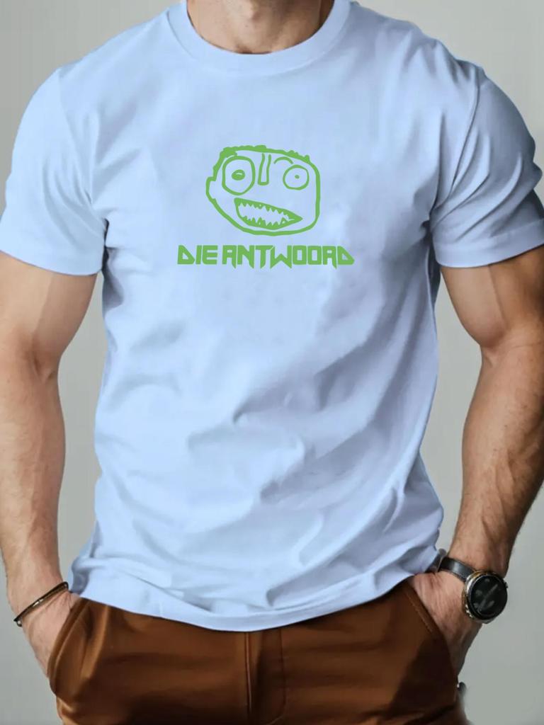 Mens cotton Tshirt DIE ANTWOORD summer round neck short sleeve graphic breathable fashion casual Tshirt
