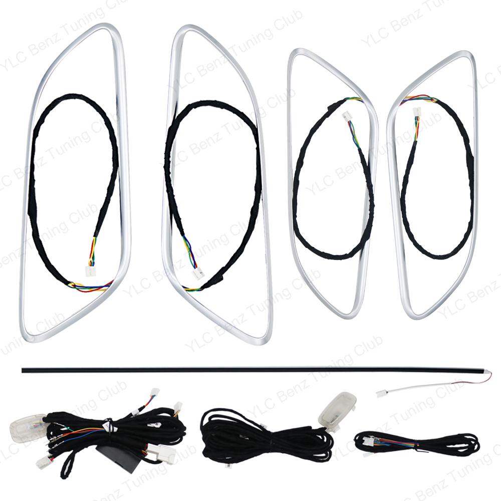 For Mercedes-Benz A CLA GLA W176 W117 W156 Ambient Light Kit Turbine Air Vent 64 Colors Light