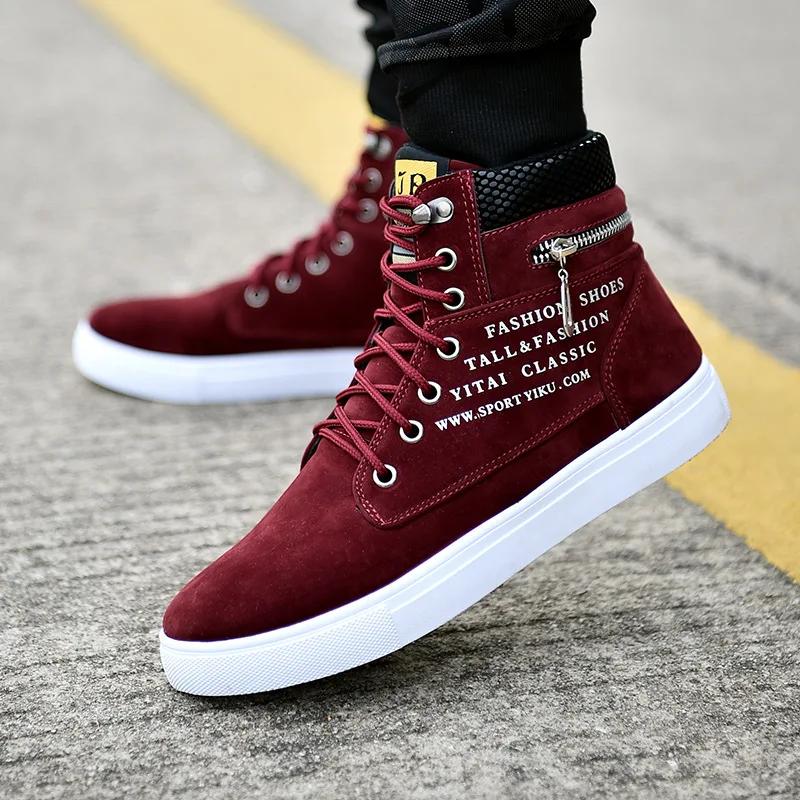 Fashion New Sneakers Man Vulcanized Sneaker Male Comfortable High Top Shoes Men Winter Spring Fashion Mens Vulcanize Shoes Tenis Hombres