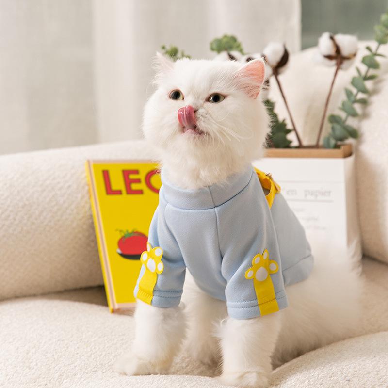 Puppy dog clothes autumn and winter warm teddy bear small puppy cat two feet clothing pet