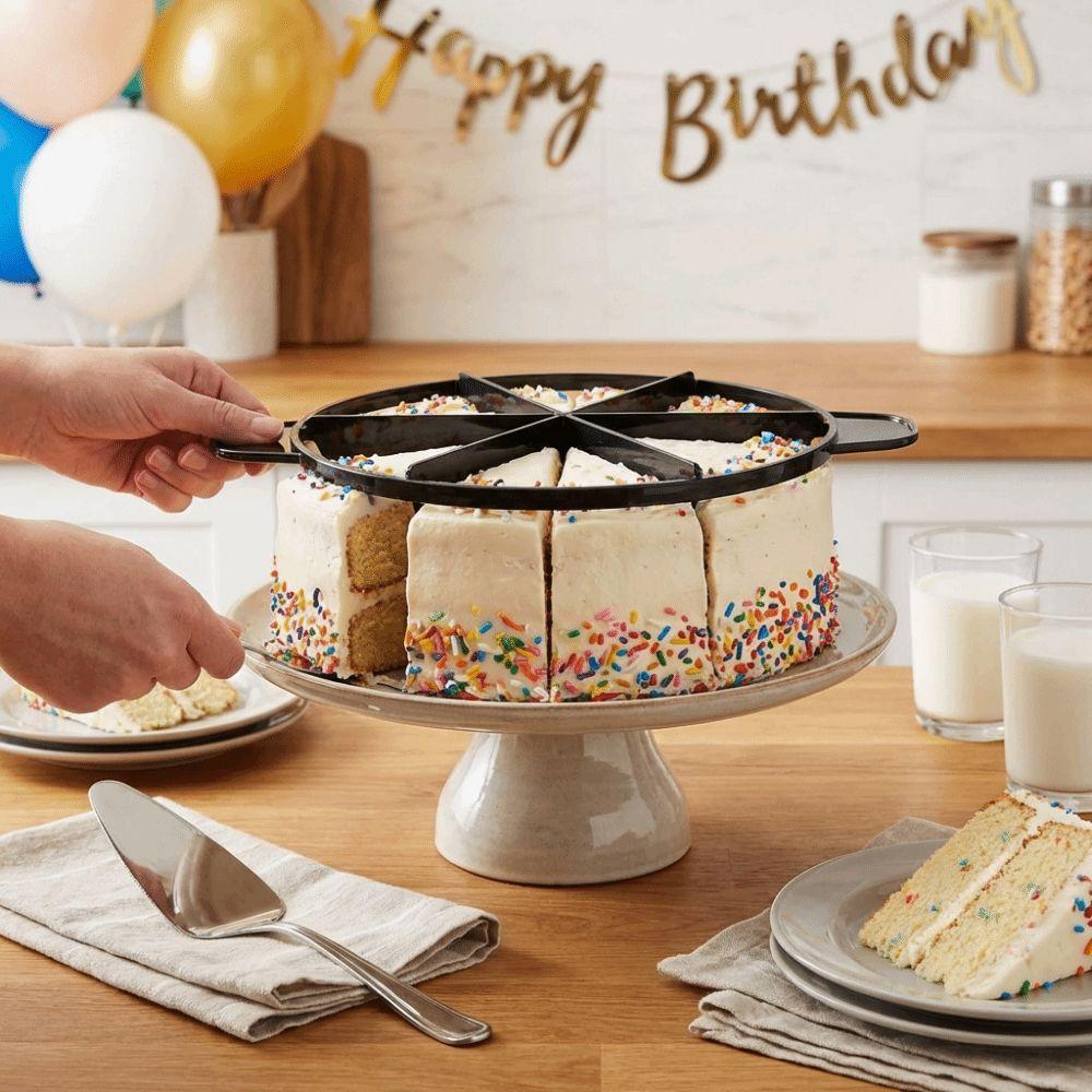 Mit Griff Kuchenschneider Schneider Kunststoff Gebäckschneider Gleichmäßig teilen Brotteiler Küchenutensilien