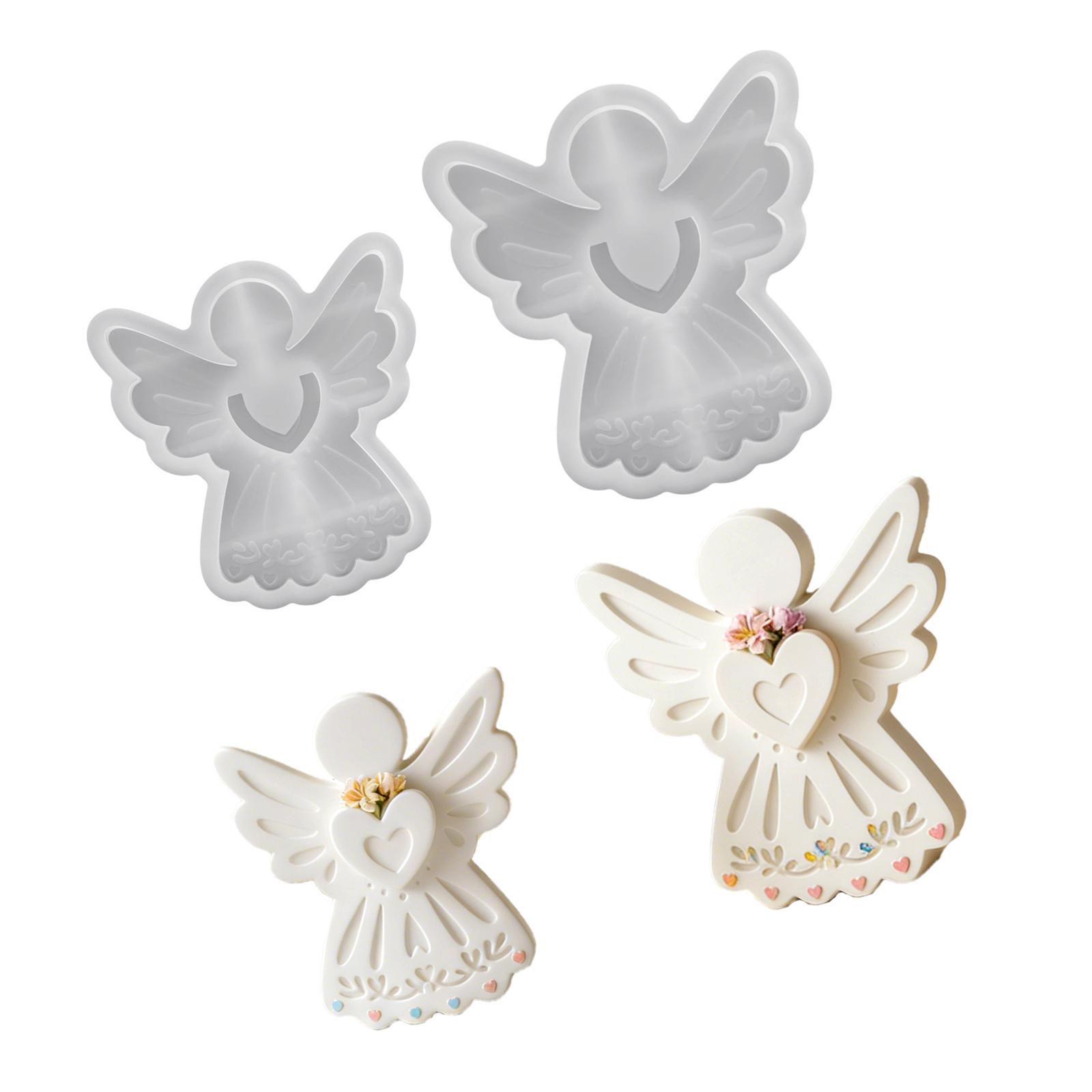 Sturdy Silicone Angel Wing Craft Mould Multipurpose for Handmade Candle Soaps Decorative Plasters Creation 1
