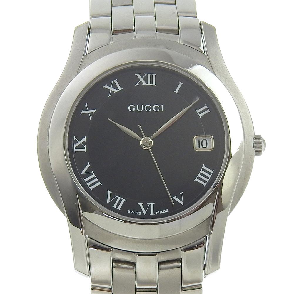 

GUCCI G class Watches 5500M blackDial Stainless Steel Quartz Analog display mens Used