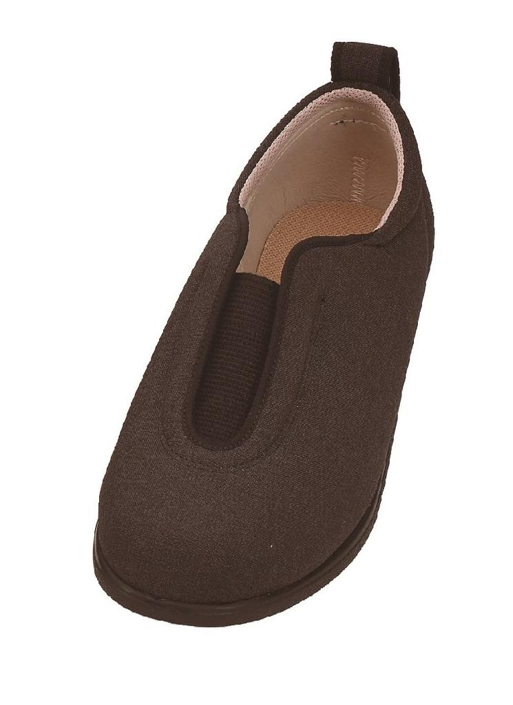 Ayumi Nursing Center Rubber for and Facility Size S Foot Circumference Both Feet Shoes, II, In-Hospital Use, Black, (21.0-21.5cm), 3E,