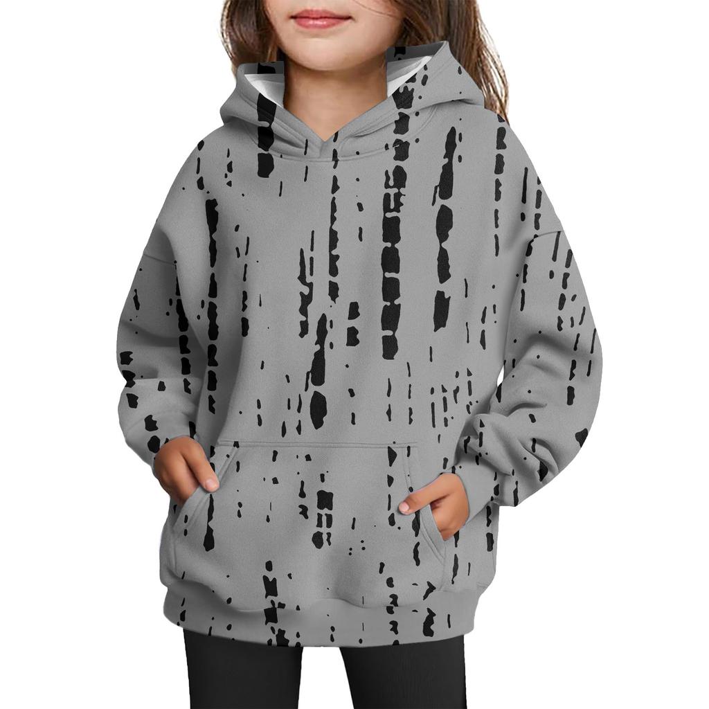 Girls' Hooded Tie-Dye Sweatshirt - Pullover Print Top
