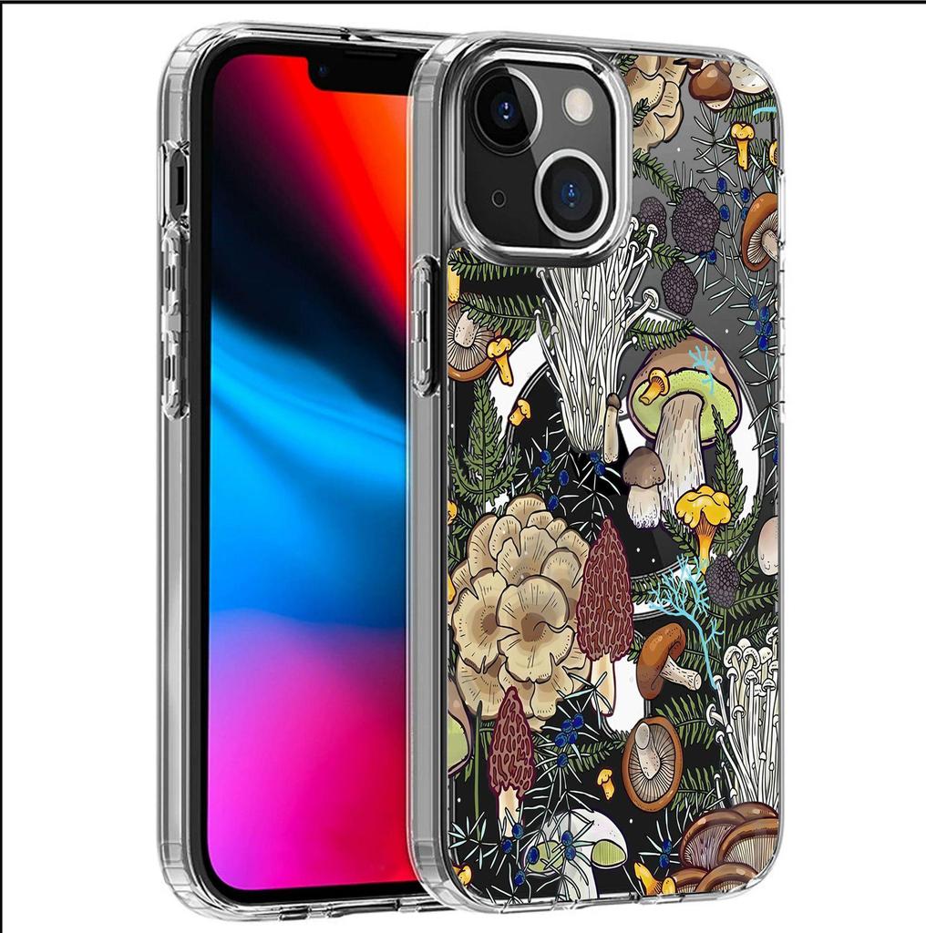 Mushroom Group Transparent MagSafe Case for iPhone 15/16/17 Pro Max