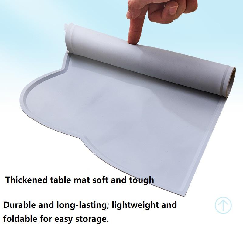 Cat Dog Mat Food Non-Slip Leak Proof Pet Silicone Mat Food Bowl Pad Feeding Cushion for Cats Dogs Pet Accessories GDDM01