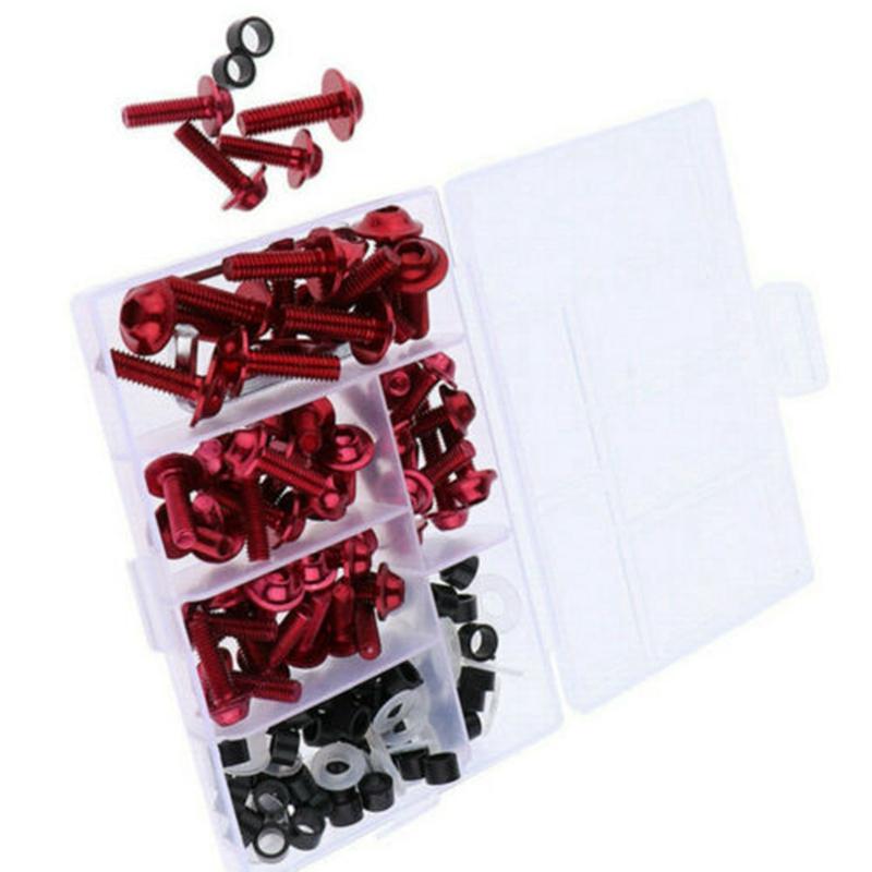 Versatile 158PCS Universal Motorcycle Fairing Screws Nuts Kit Moto Body Work Bolts Screw For YZF R1 R6 R3 2004- 2008