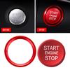 For  A4 A5 B9 B8 BT A7 C7 4GB Q5 8R Auto Engine Start Stop Push Button Cover Ignition Ring Decoration Car Accessories