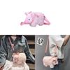 Pig Plush Mini Bag For Women With Zipper Closure And Inner Pocket For Daily Use