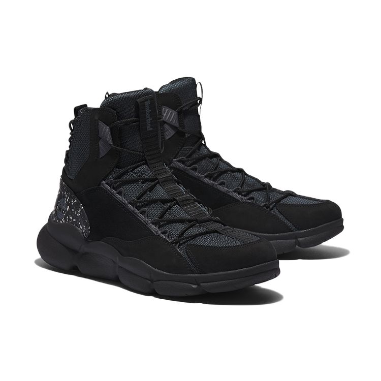 Timberland Ткань Удобная амортизирующая Нескользящая Износостойкая Дышащая Высокая Повседневная Обувь Мужская Повседневная Обувь Черный A2M35001
