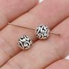 10Pcs Antique Silver Plated Hollow Butterfly Loose Spacer Beads For Jewelry Making Bracelet Accessories 8Mm